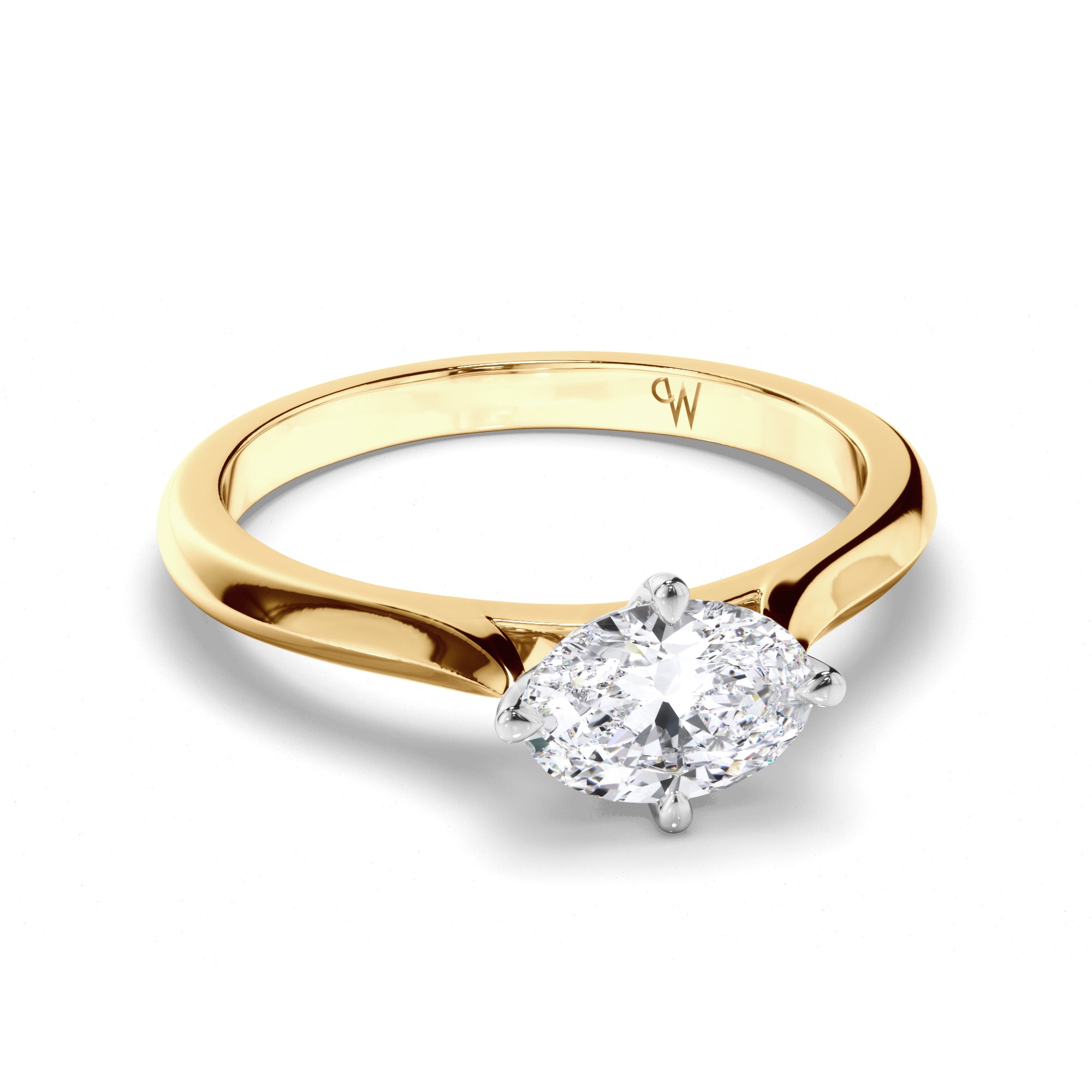 Oval Diamond Solitaire Engagement Ring