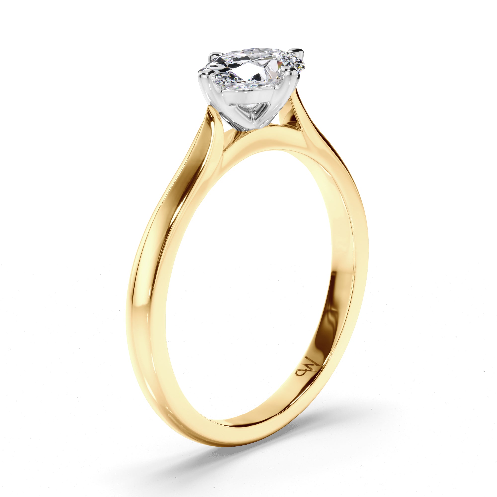 Oval Diamond Solitaire Engagement Ring