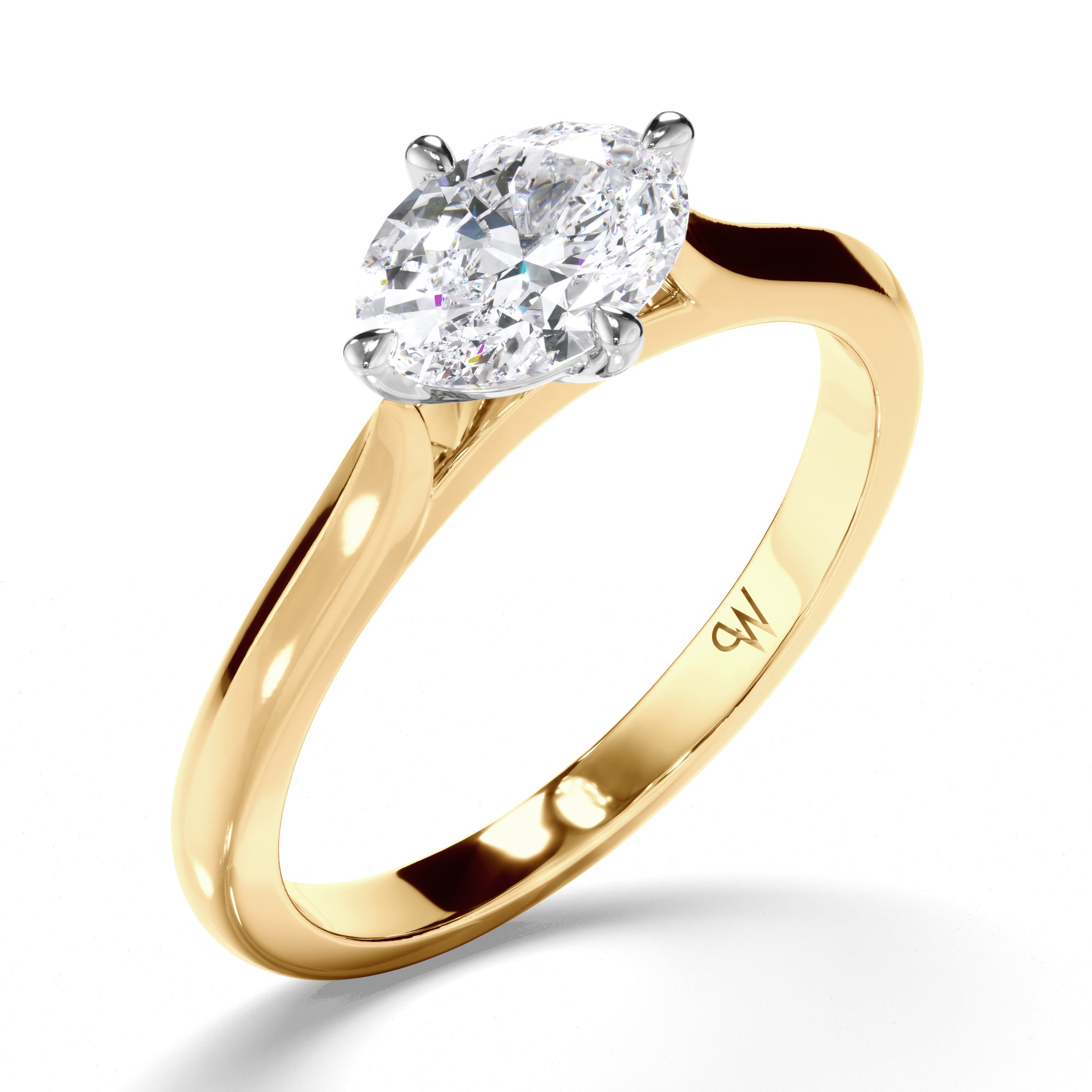 Oval Diamond Solitaire Engagement Ring