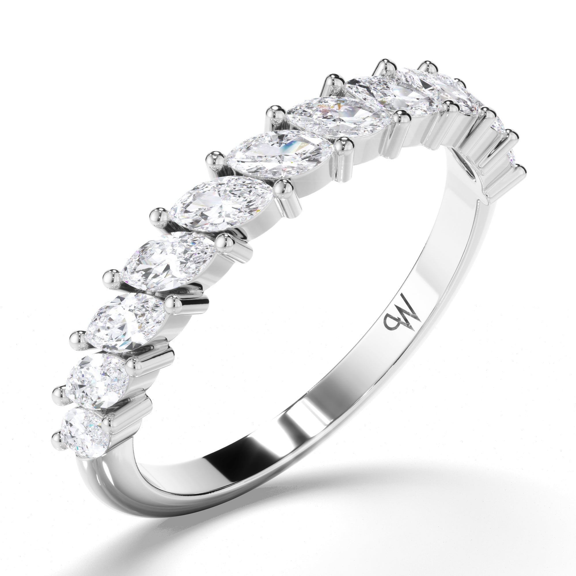 Marquise Diamond Wedding Ring
