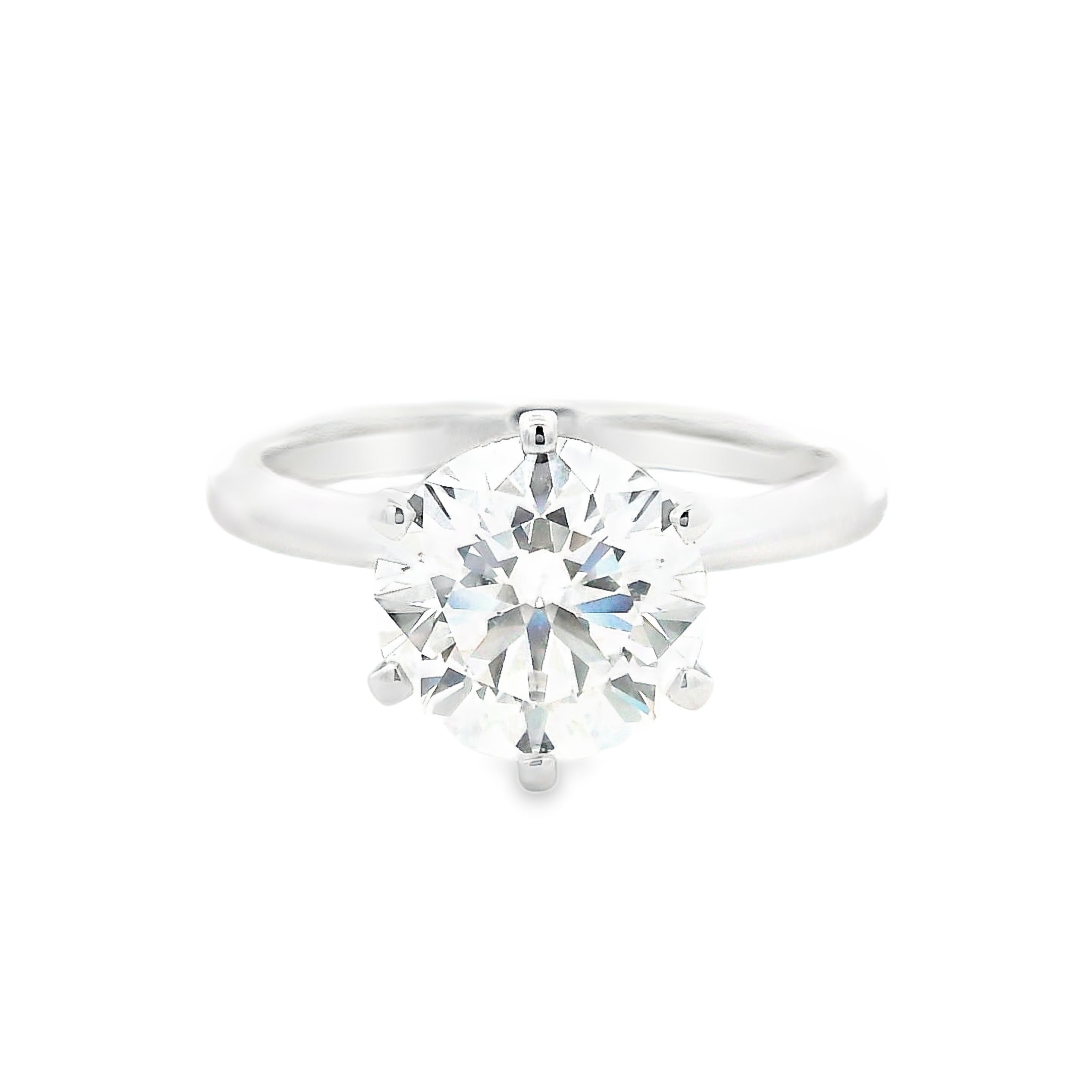 18ct White Gold 2.55ct Lab Grown Engagement Ring