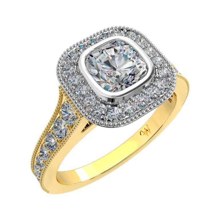 Pear Shaped Diamond Solitaire Engagement Ring