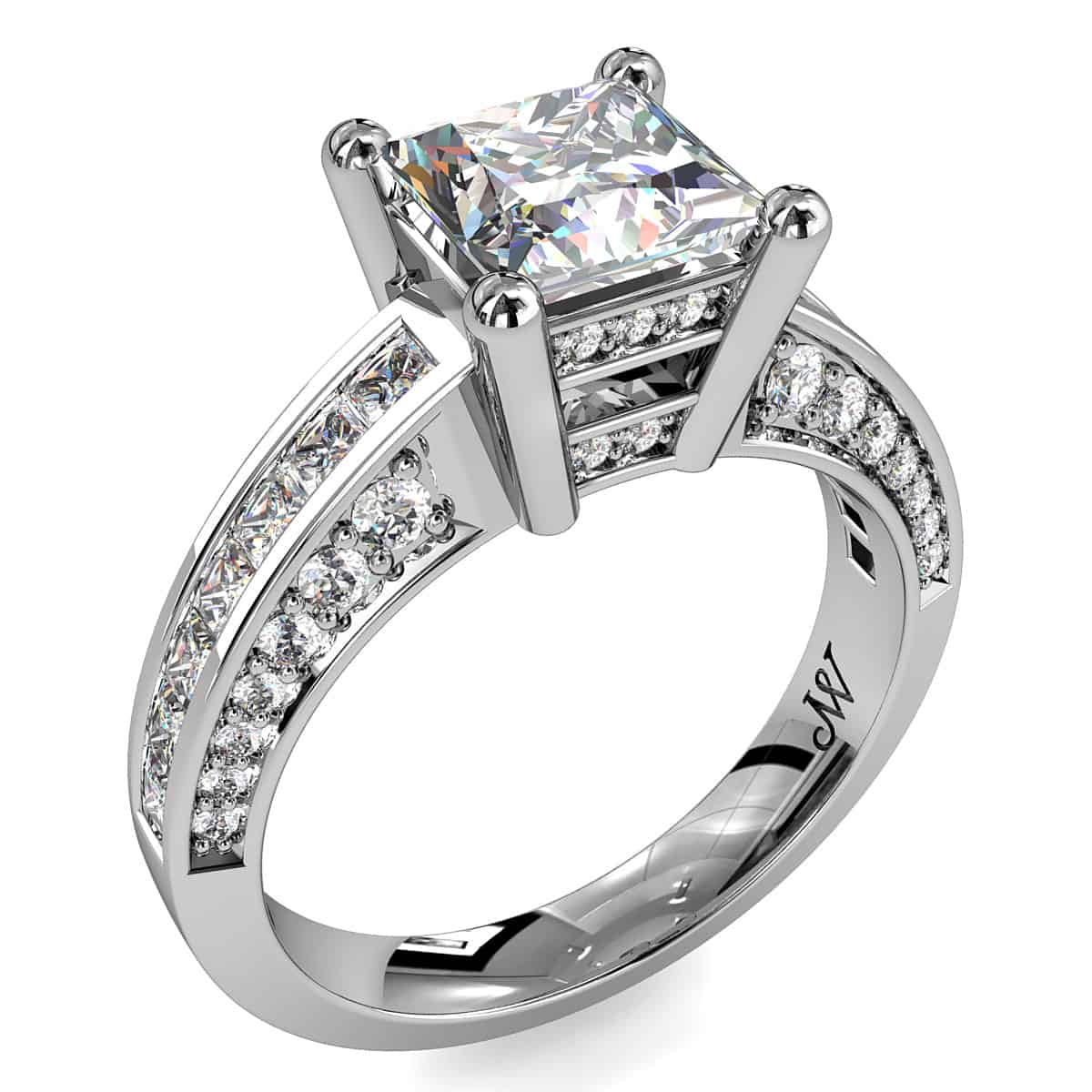  Princess  Cut  Diamond  Solitaire  Engagement  Ring  Whitakers 