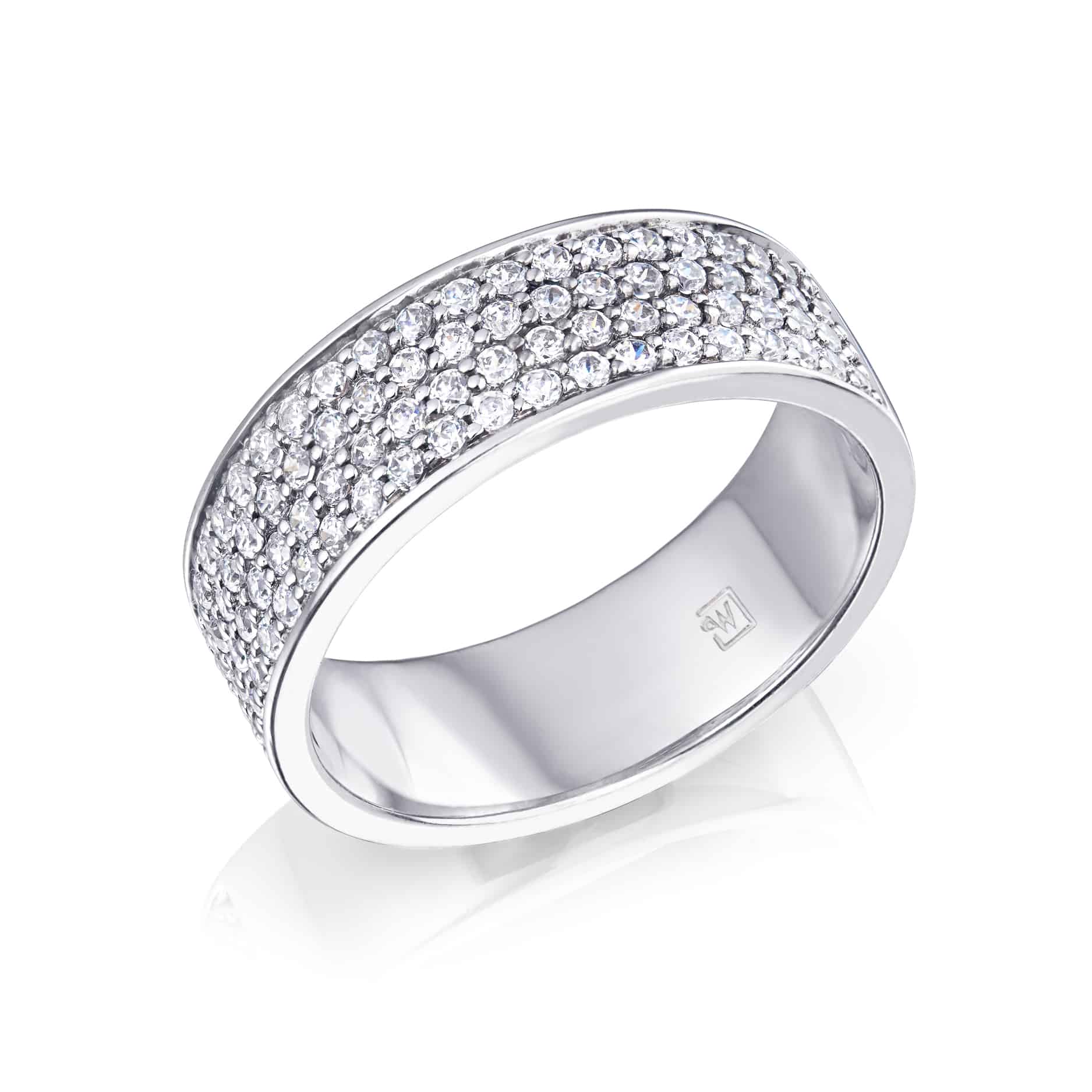 Diamond Set Pavee Ring